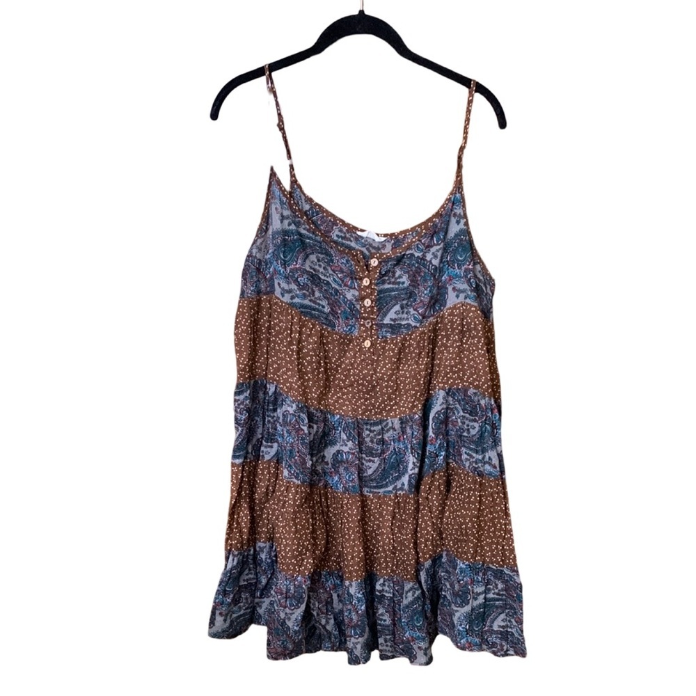 *SOLD* 💙 BOHO Paisley and Polka Dot Dress